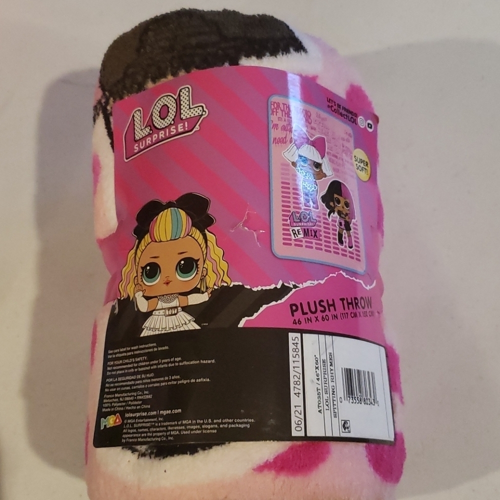 Lol Surprise Throw Blanket